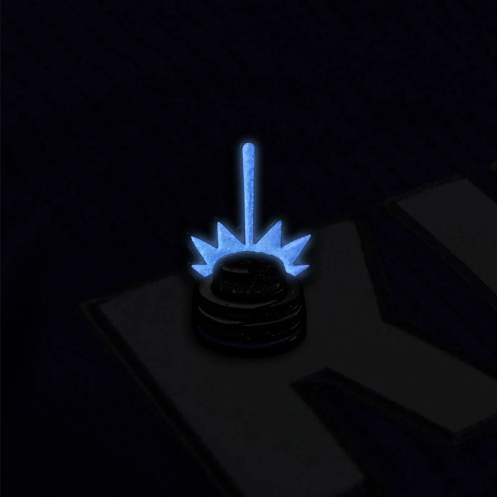 Courtside Pins: SAC Kings Beam 1" Glow-In-The-Dark Pin Meme Lapel Enamel Pin