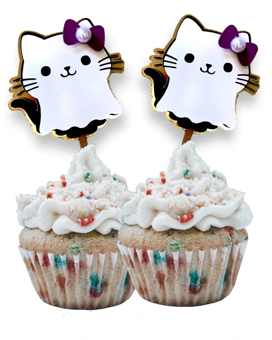 Cupcake Toppers Set Halloween Themed.