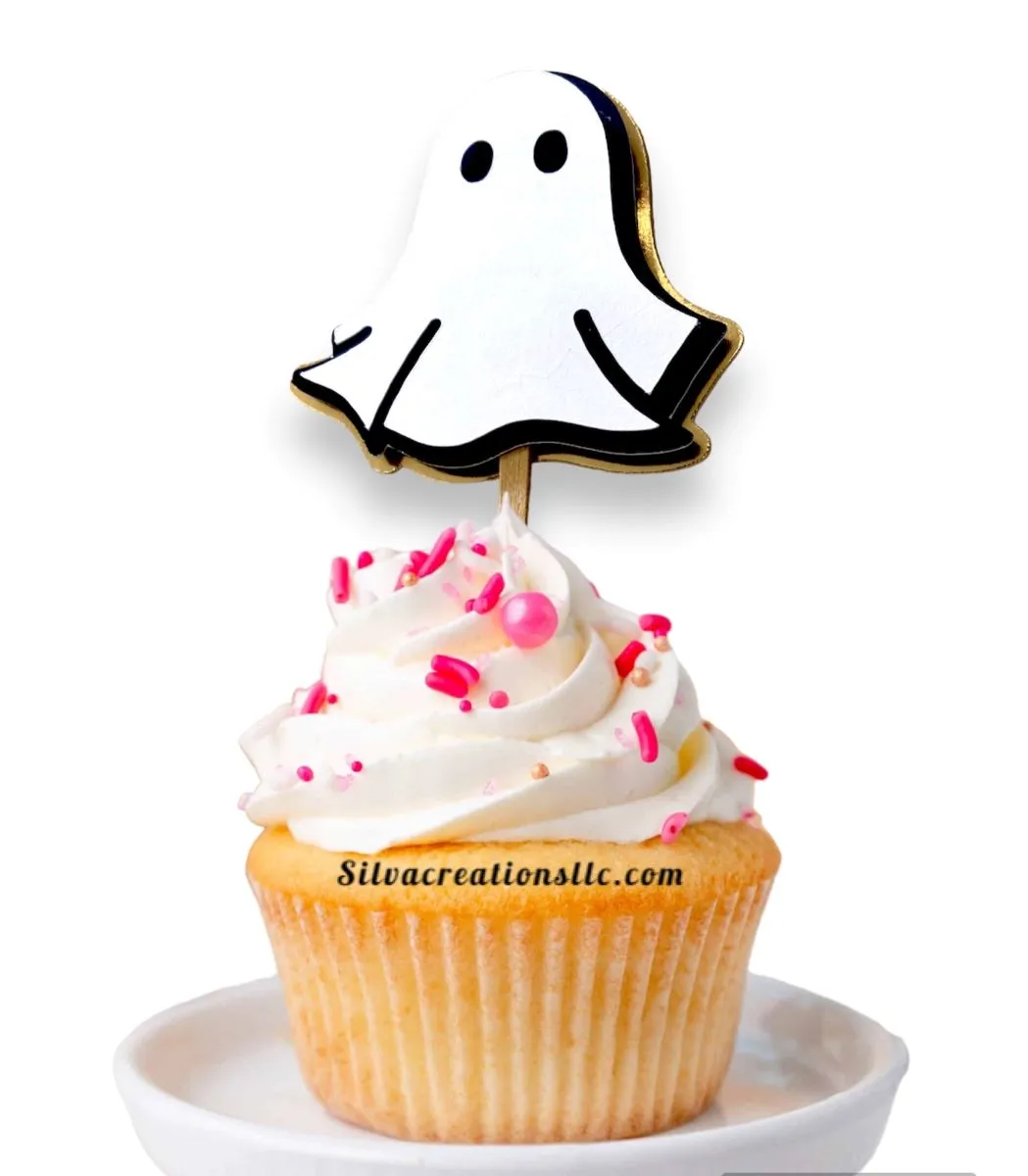 Cupcake Toppers Set Halloween Themed.