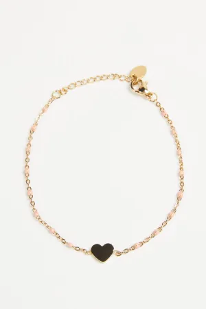 DAINTY GOLD HEART BRACELET