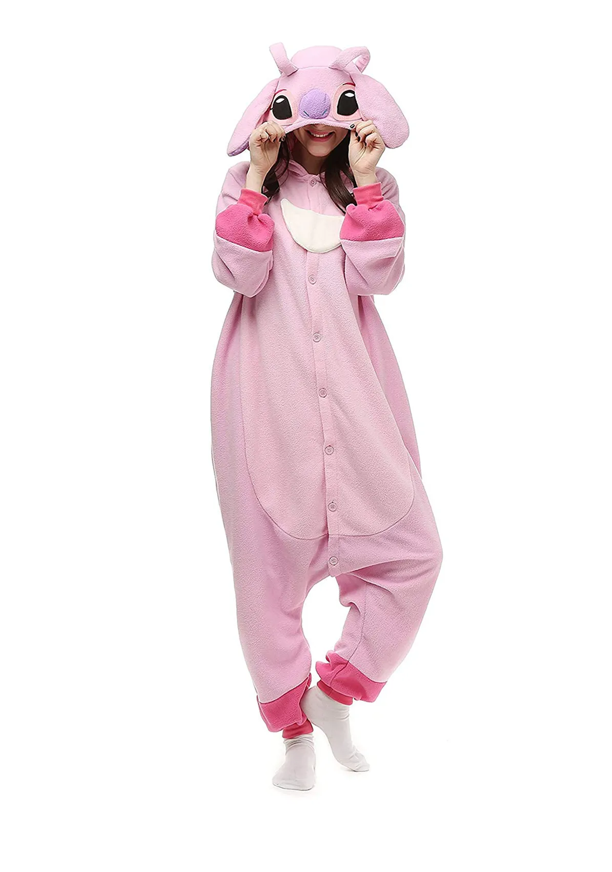 Deluxe Pink Angel Stitch Onesie