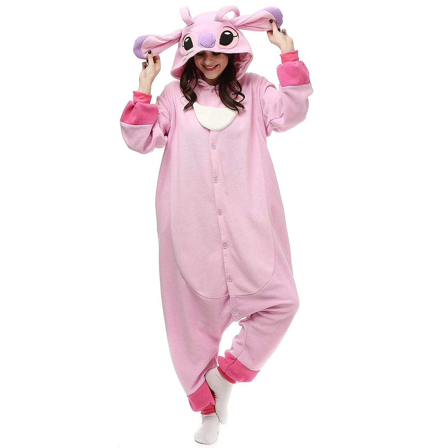 Deluxe Pink Angel Stitch Onesie