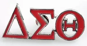 DST Greek Letter Tie Pin, Outline