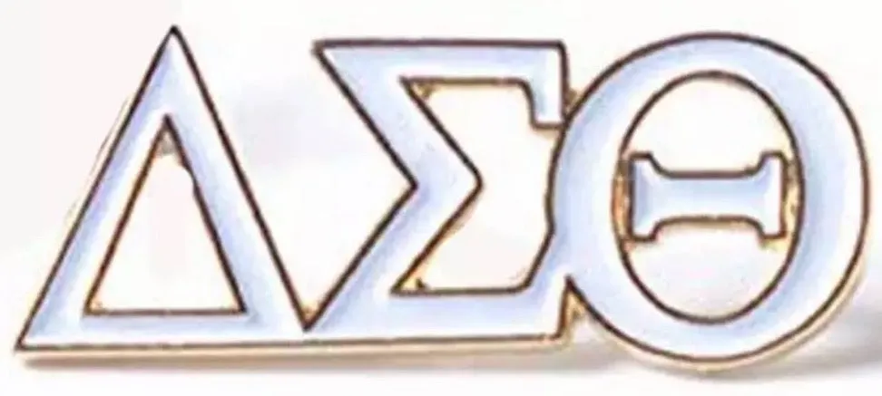 DST Greek Letter Tie Pin, Outline