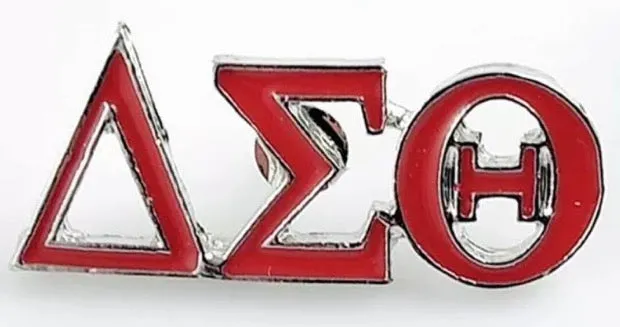 DST Greek Letter Tie Pin, Outline