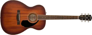 FENDER PO220E Orchestra All Mahogany Ovangkol Fingerboard Aged Cognac Burst