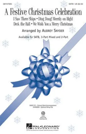 FESTIVE CHRISTMAS CELEBRATION SATB (OPT CHL CB S