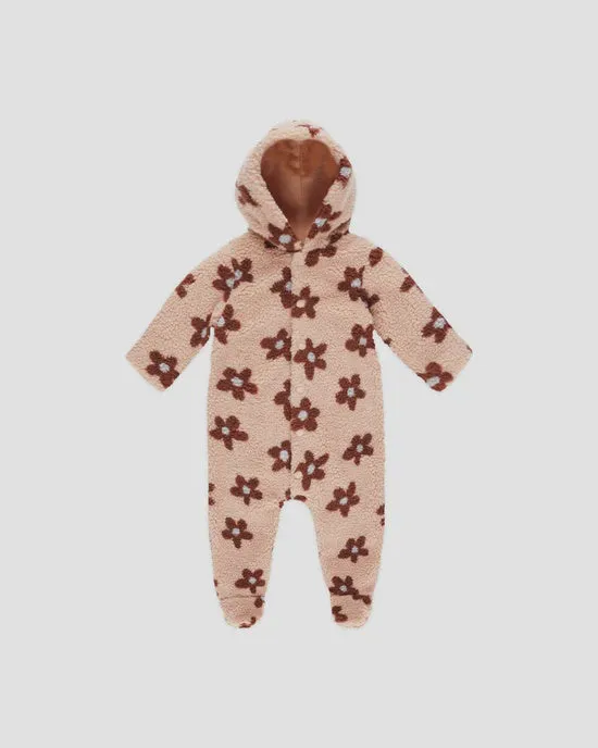 Fleece Jumpsuit-Pink Daisy