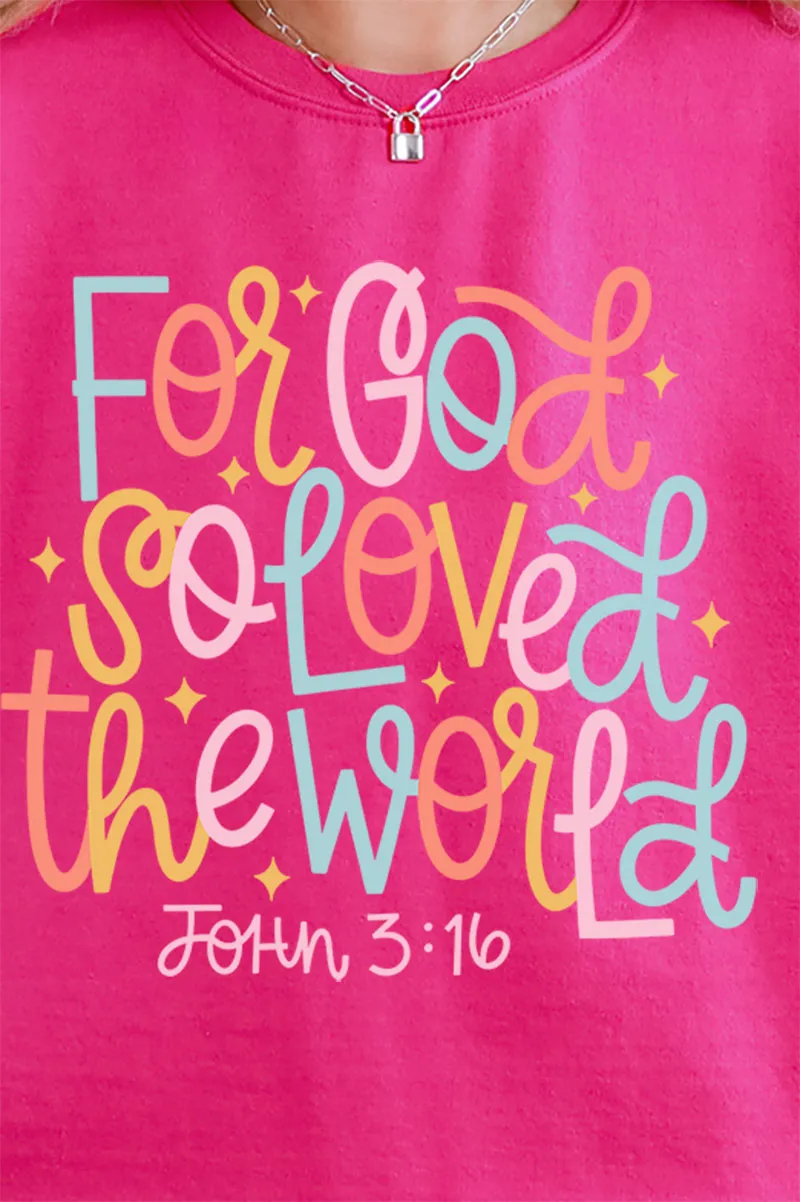 For God So Loved The World Unisex NuBlend Crew Sweatshirt