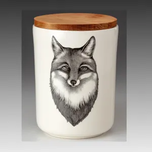 Fox Portrait Canister Medium by Laura Zindel