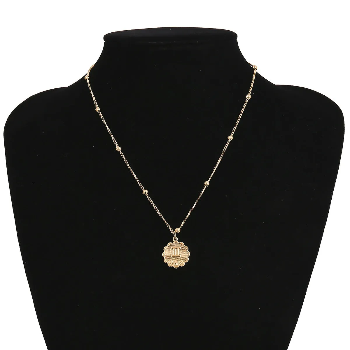 Gemini gold zocoin necklace