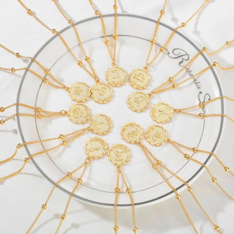 Gemini gold zocoin necklace