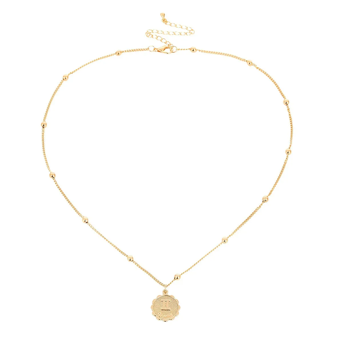 Gemini gold zocoin necklace