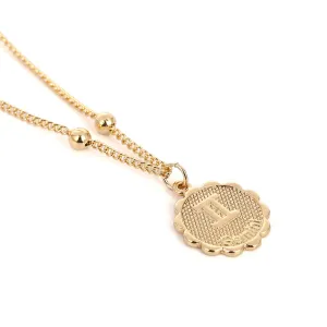 Gemini gold zocoin necklace