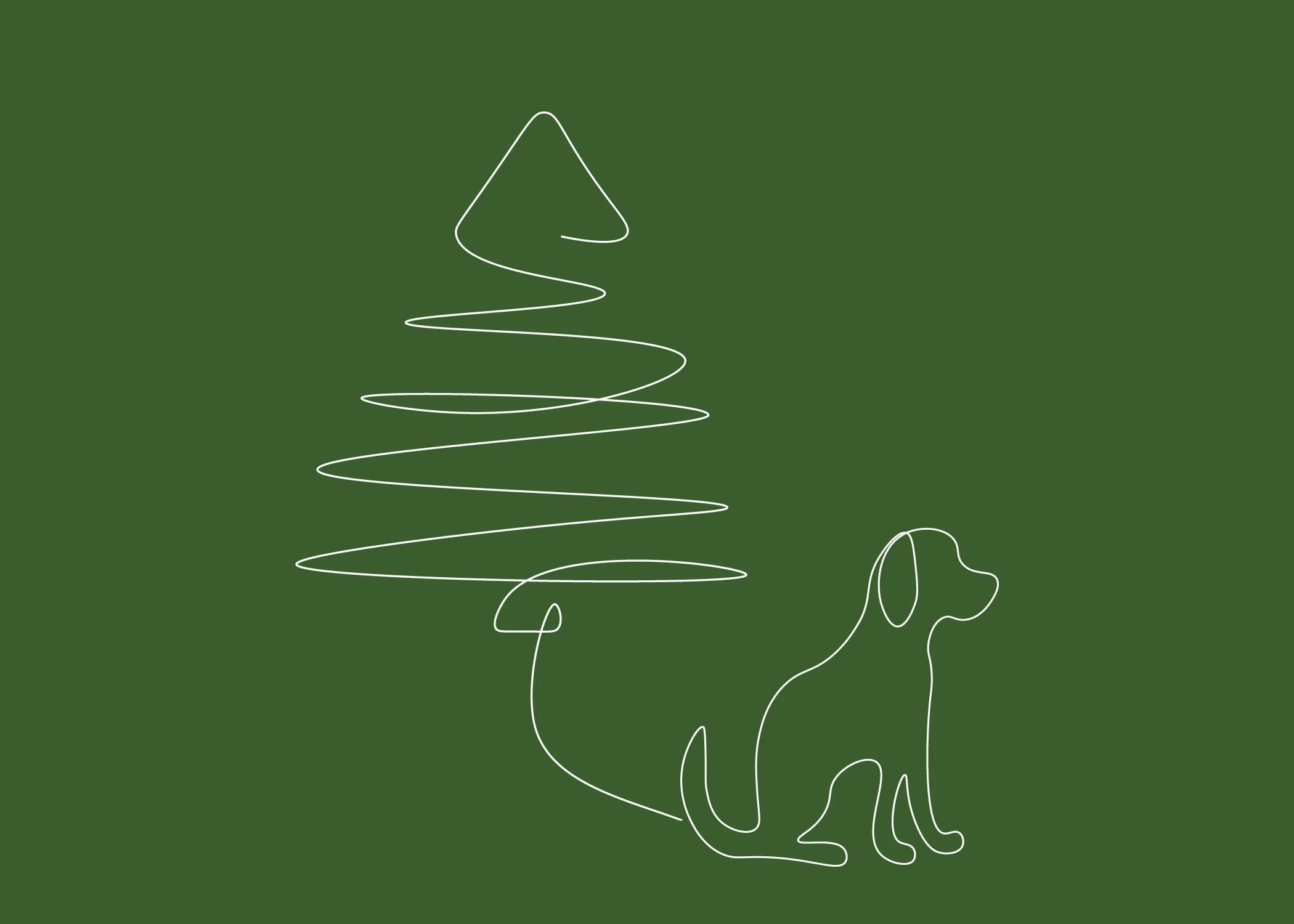 Glory To Dog Let Me Be Your Christmas Tree Christmas Cards and Greeting Card Envelopes