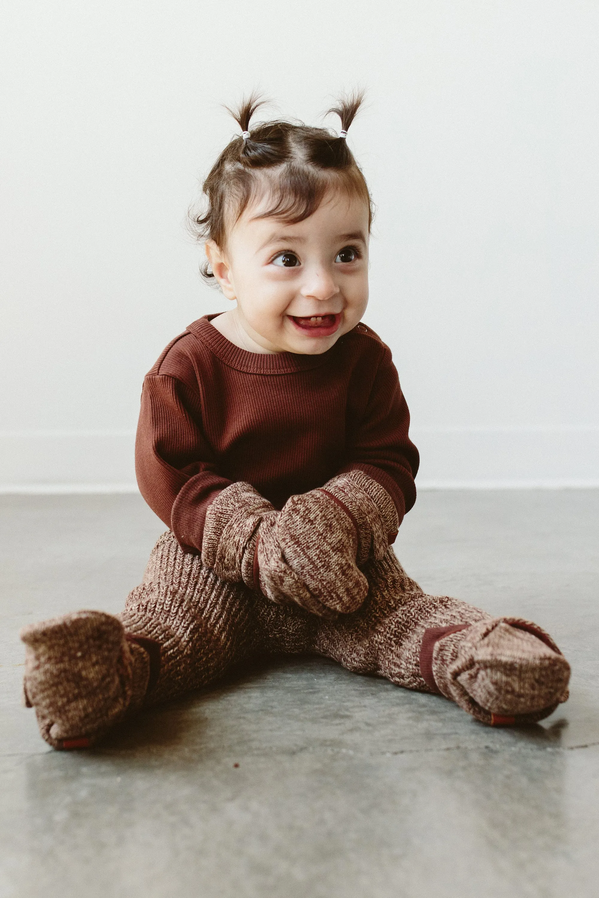 Goumikids - Baby Mitts - Knit - Bark