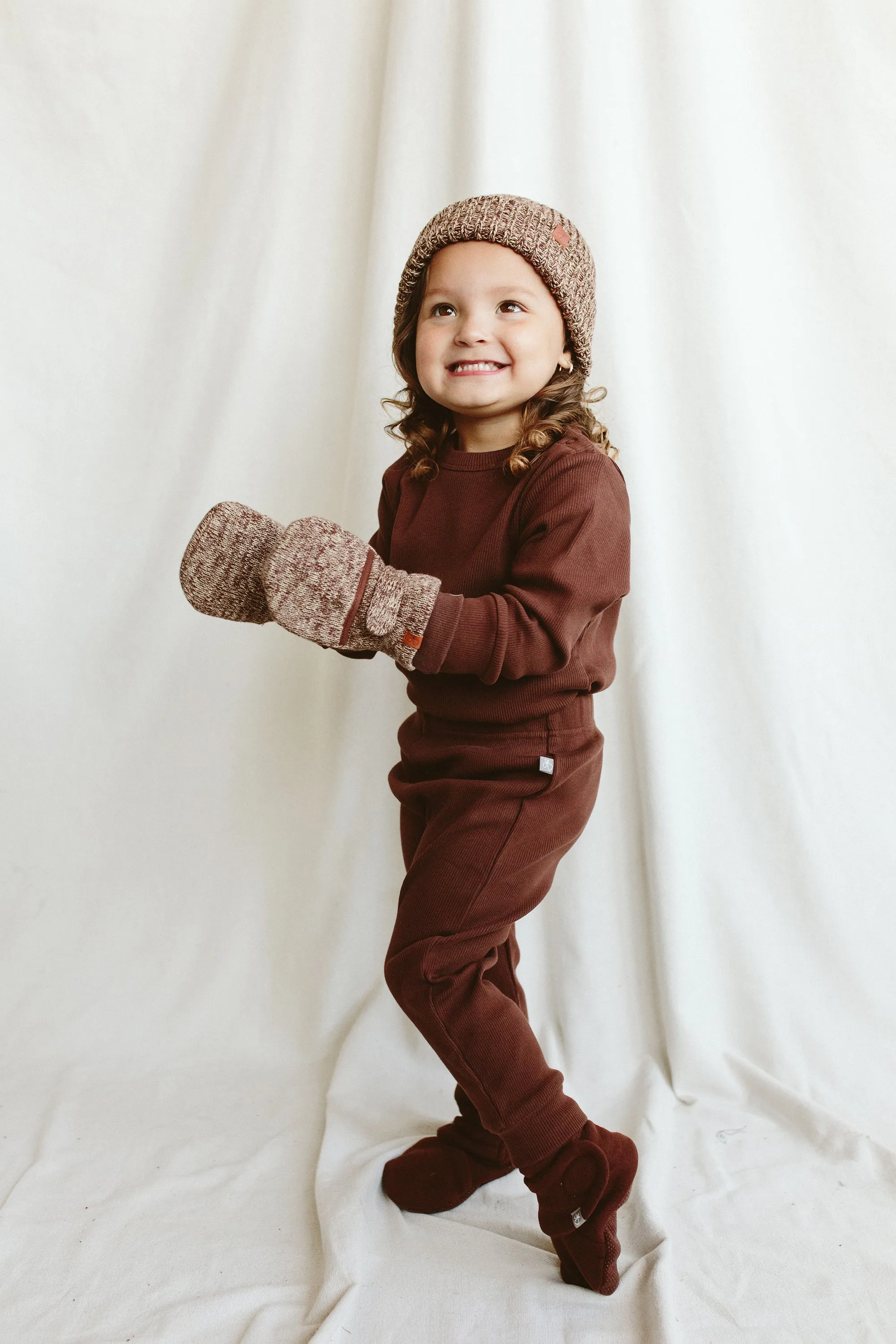 Goumikids - Baby Mitts - Knit - Bark