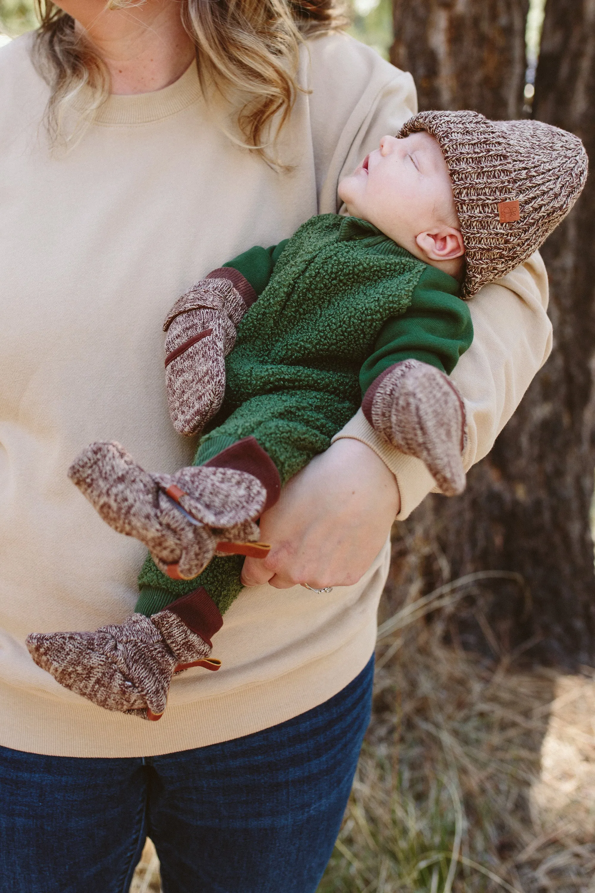 Goumikids - Baby Mitts - Knit - Bark