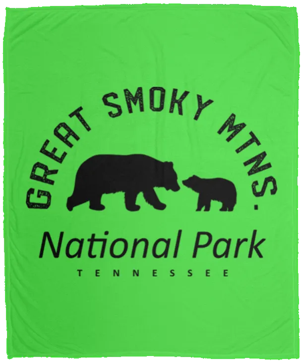 Great Smoky Mtns - Plush Fleece Blanket (50x60)