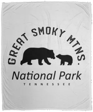 Great Smoky Mtns - Plush Fleece Blanket (50x60)