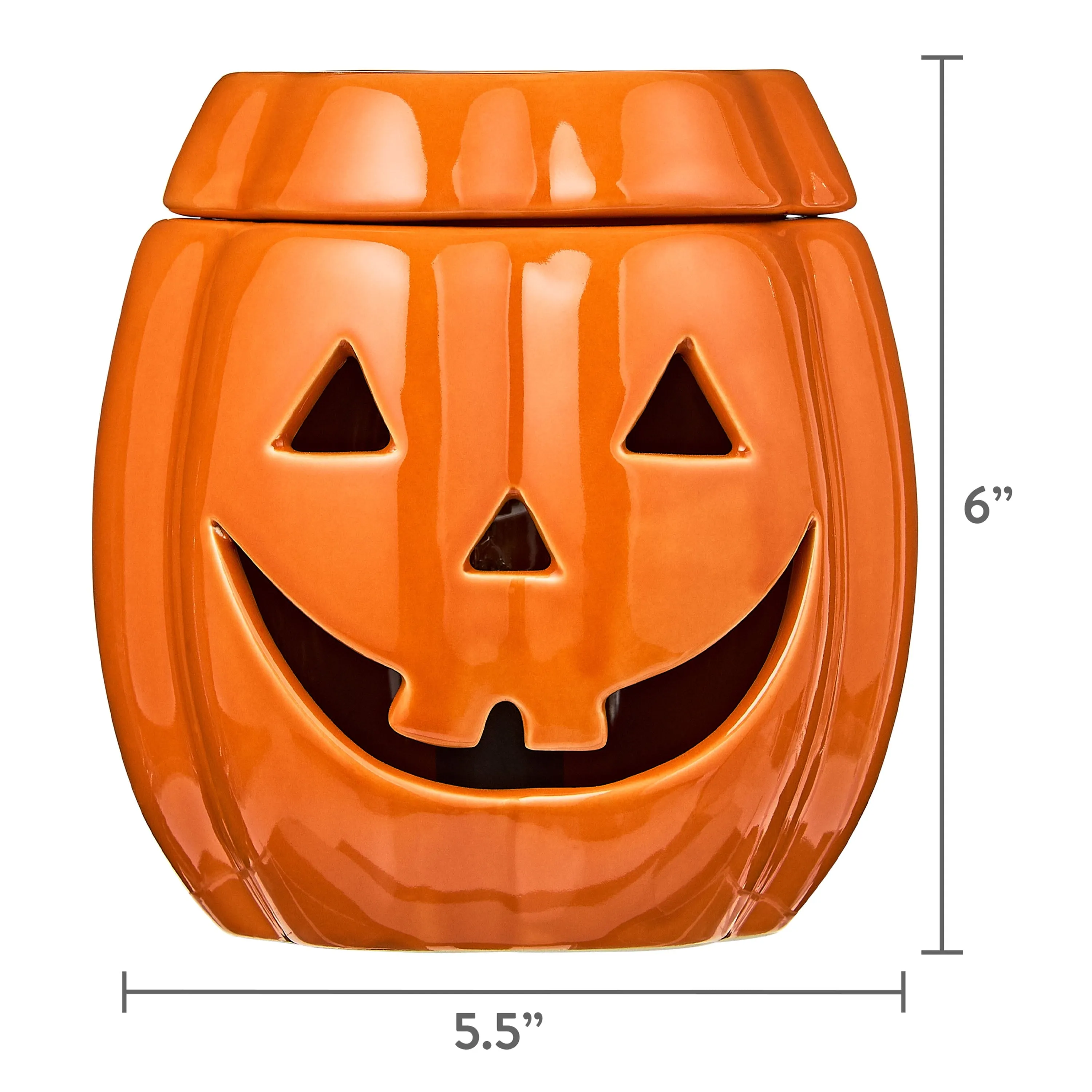 Halloween Orange Ceramic Pumpkin Indoor Electric Wax Warmer