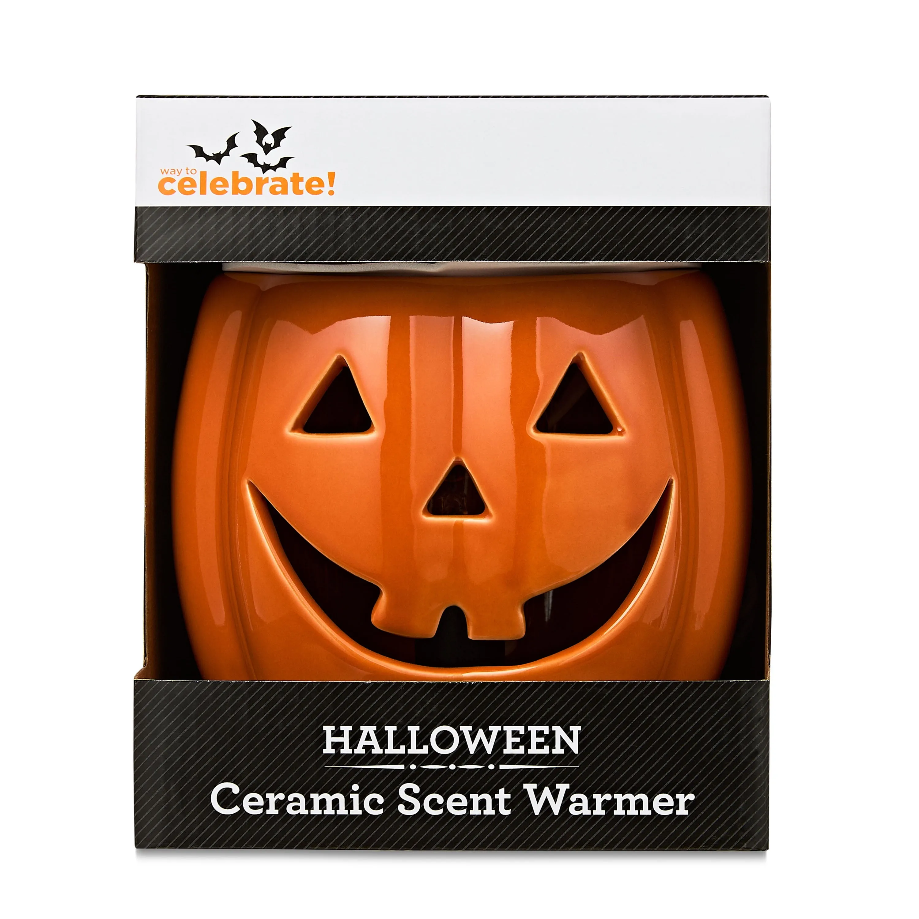 Halloween Orange Ceramic Pumpkin Indoor Electric Wax Warmer