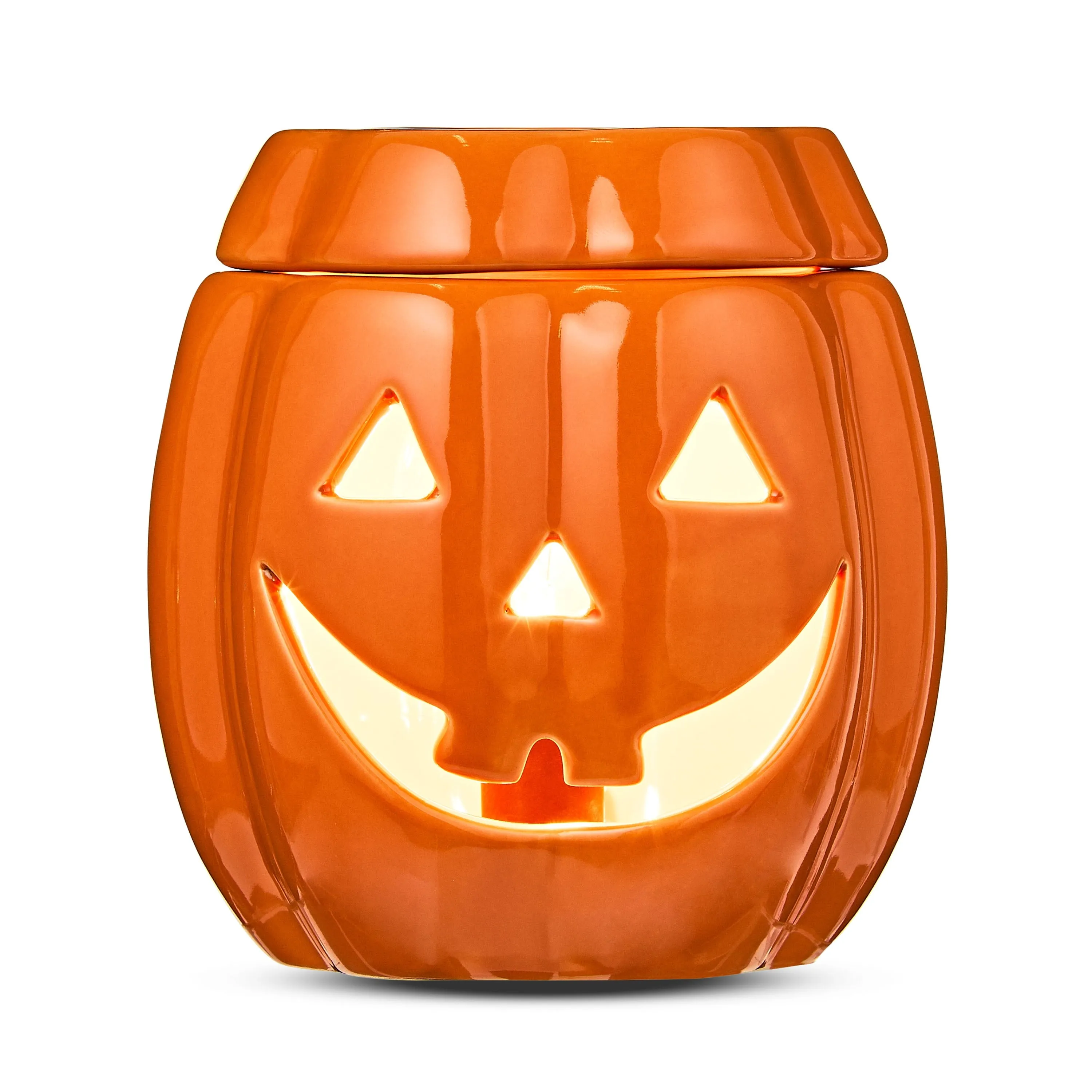 Halloween Orange Ceramic Pumpkin Indoor Electric Wax Warmer