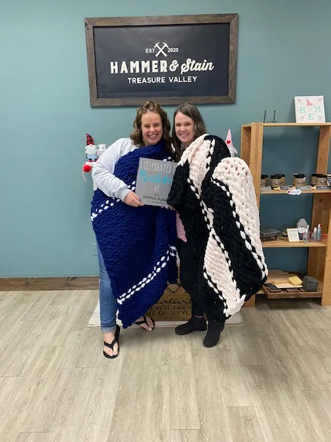 HAND KNIT COZY BLANKETS