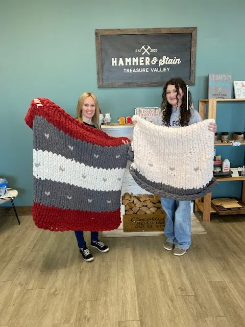 HAND KNIT COZY BLANKETS