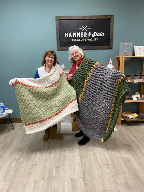 HAND KNIT COZY BLANKETS