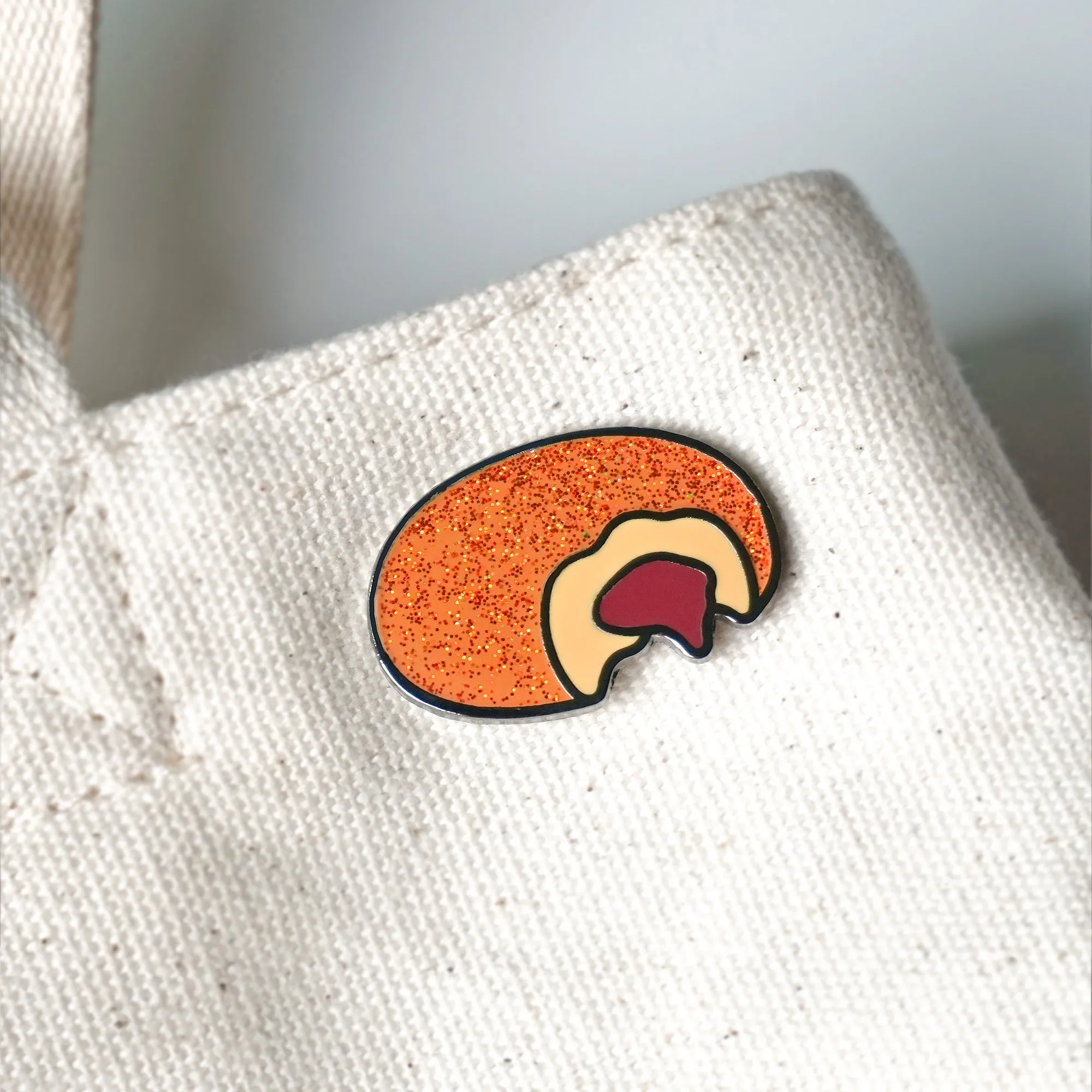 Hawaii: Malasada Donut (Guava) Lapel Enamel Pin