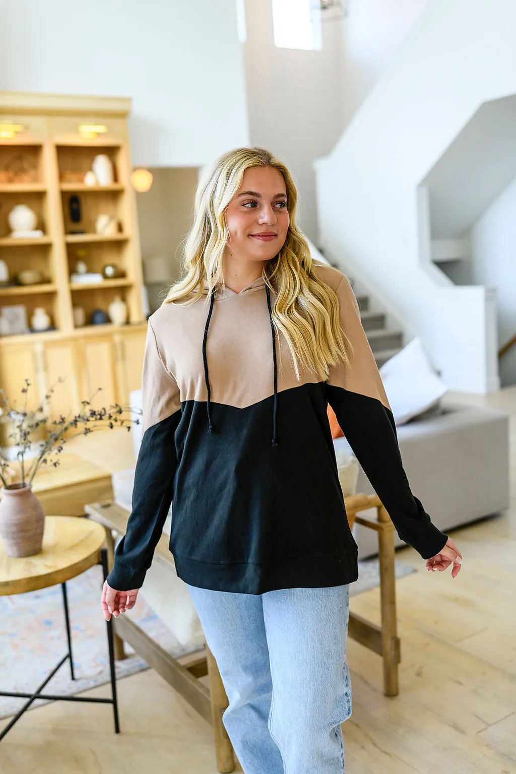 Hazel Blues® |  Tara Color Block Hoodie in Three Colors