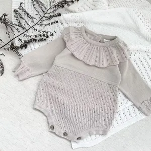 Hollow Out Knit Romper
