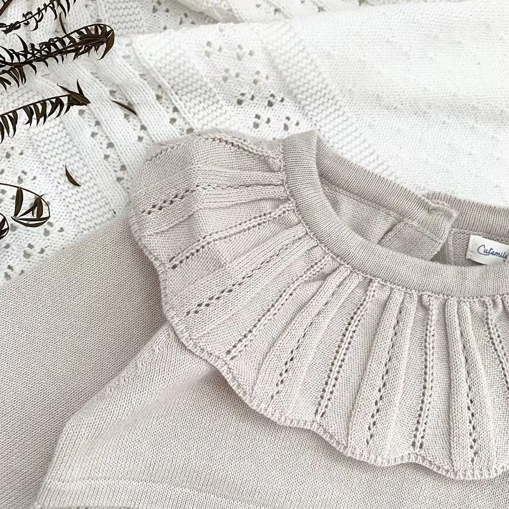 Hollow Out Knit Romper