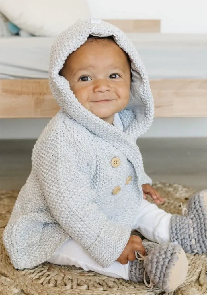 Infant's Crochet Knit Hoodie