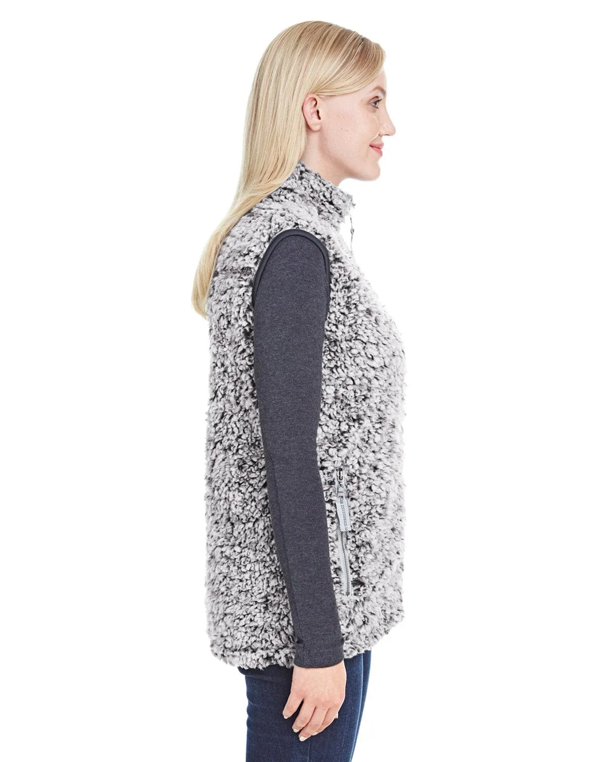 J America Ladies Epic Sherpa Vest