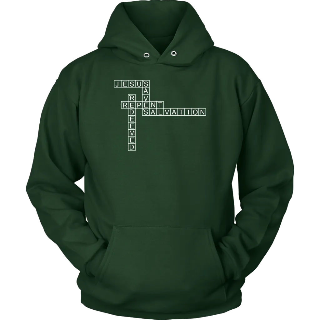 Jesus Crossword Puzzle Unisex Hoodie Part 2
