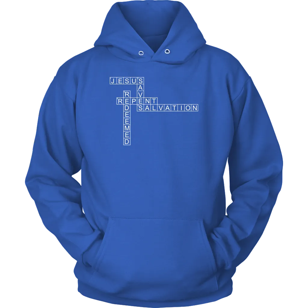 Jesus Crossword Puzzle Unisex Hoodie Part 2