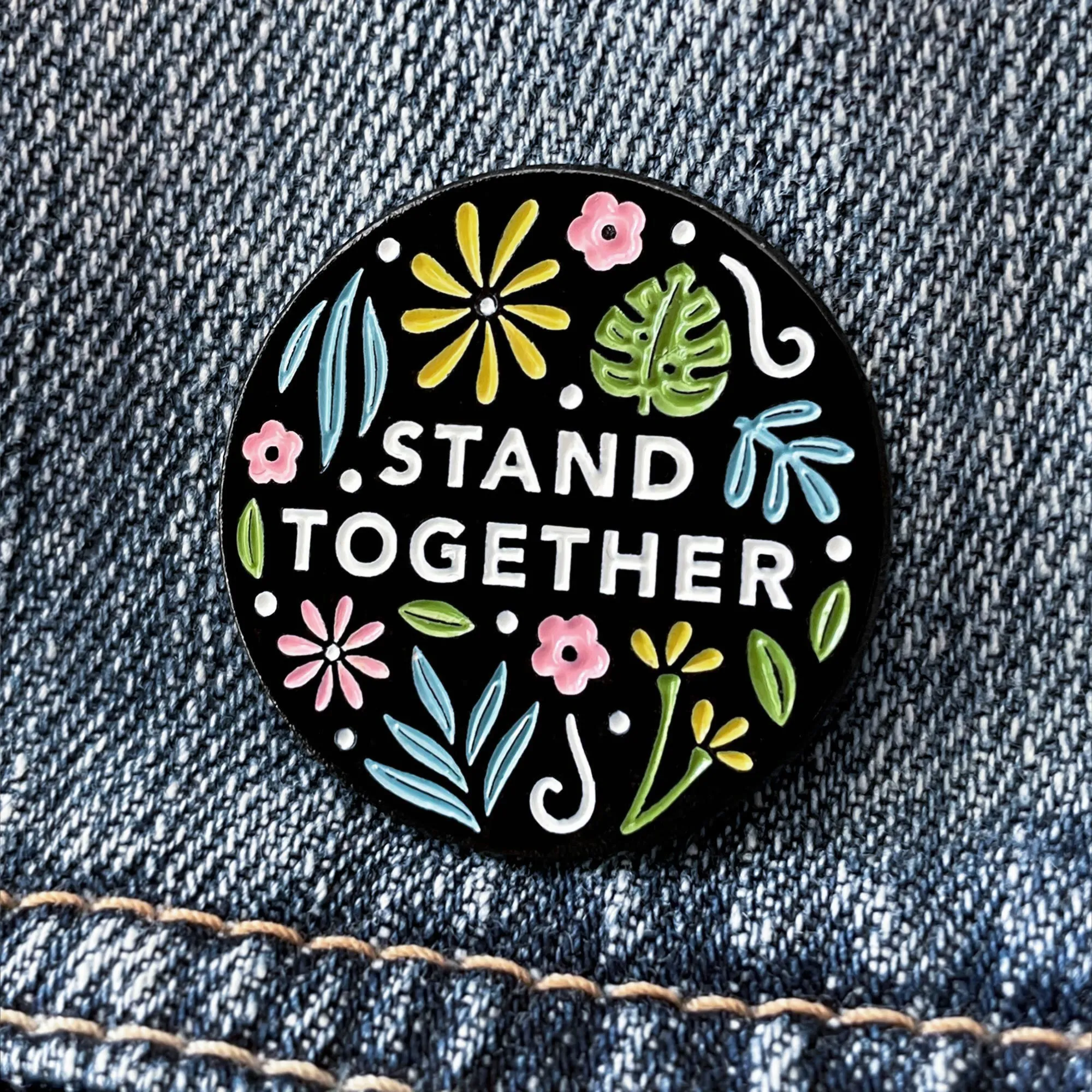 Kela Designs: Stand Together Enamel Pin