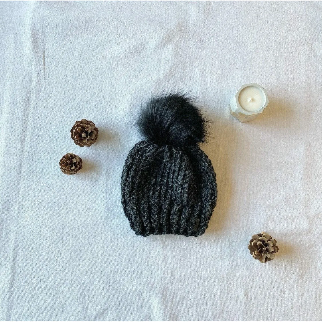 Knit Pom Pom Toque