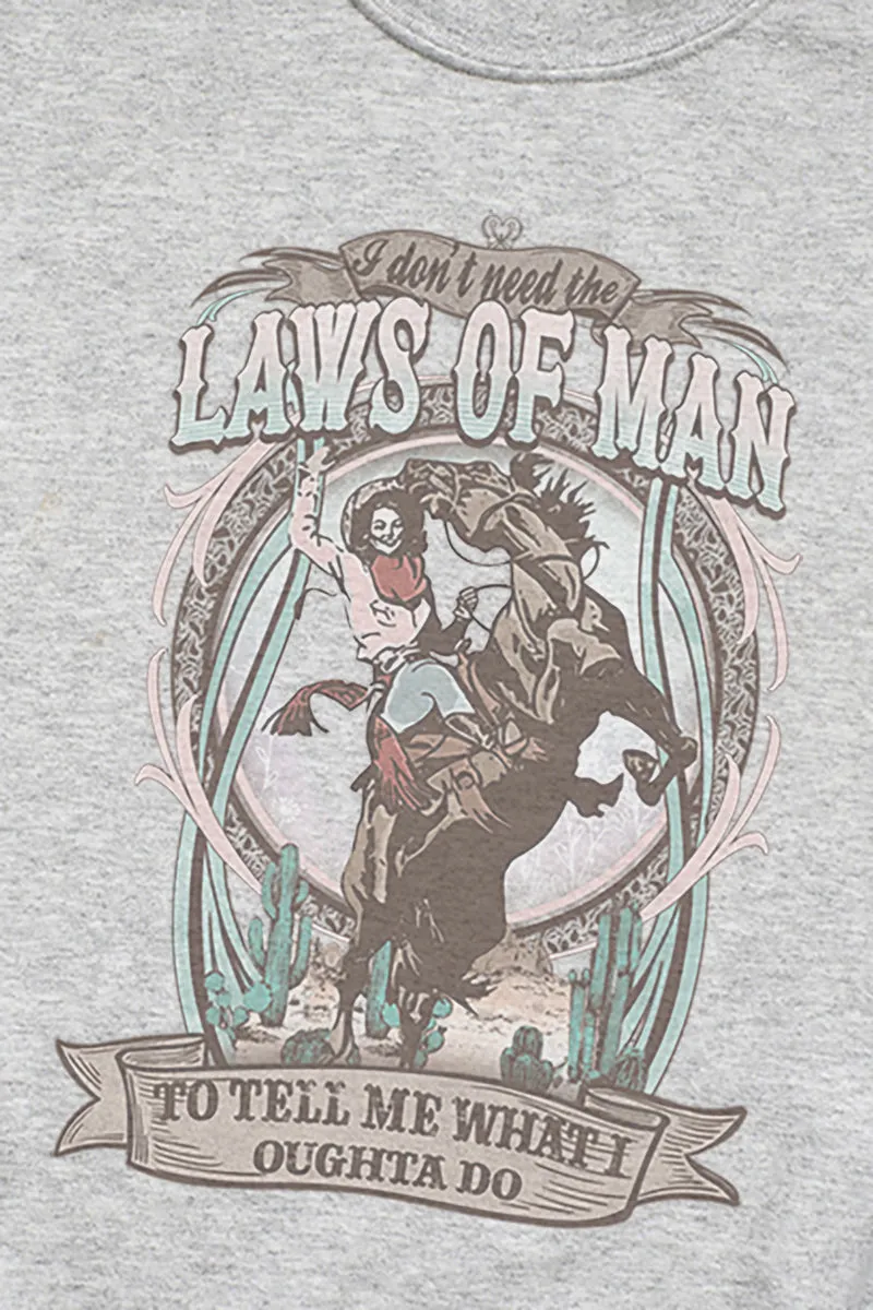 Laws Of Man Cowgirl Unisex NuBlend Crew Sweatshirt