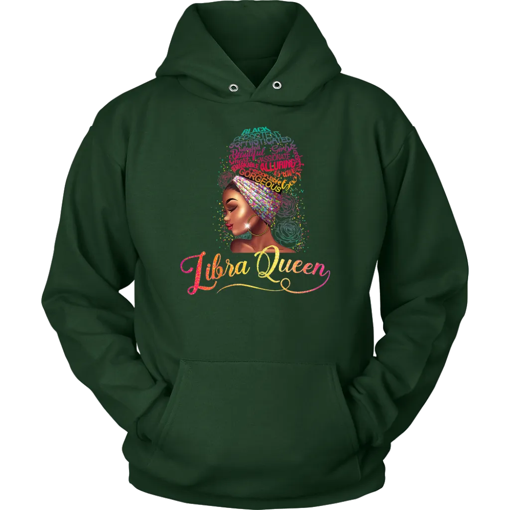Libra Queen | Birthday Hoodie | Gifts for Her | October Birthday | Zodiac
