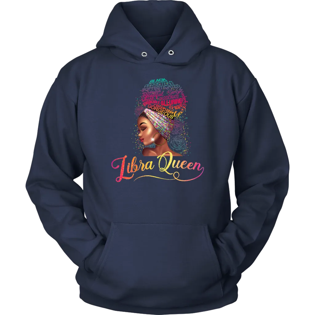 Libra Queen | Birthday Hoodie | Gifts for Her | October Birthday | Zodiac