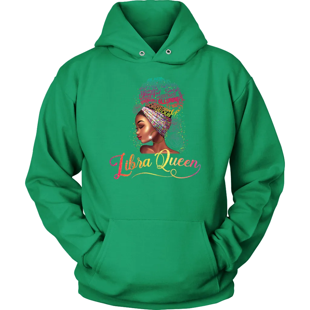 Libra Queen | Birthday Hoodie | Gifts for Her | October Birthday | Zodiac