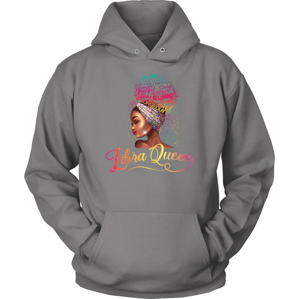 Libra Queen | Birthday Hoodie | Gifts for Her | October Birthday | Zodiac