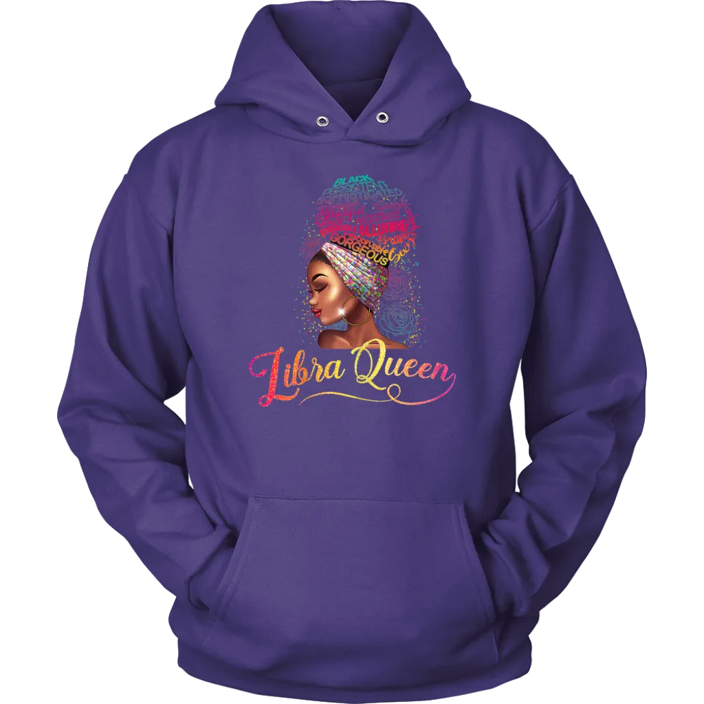Libra Queen | Birthday Hoodie | Gifts for Her | October Birthday | Zodiac