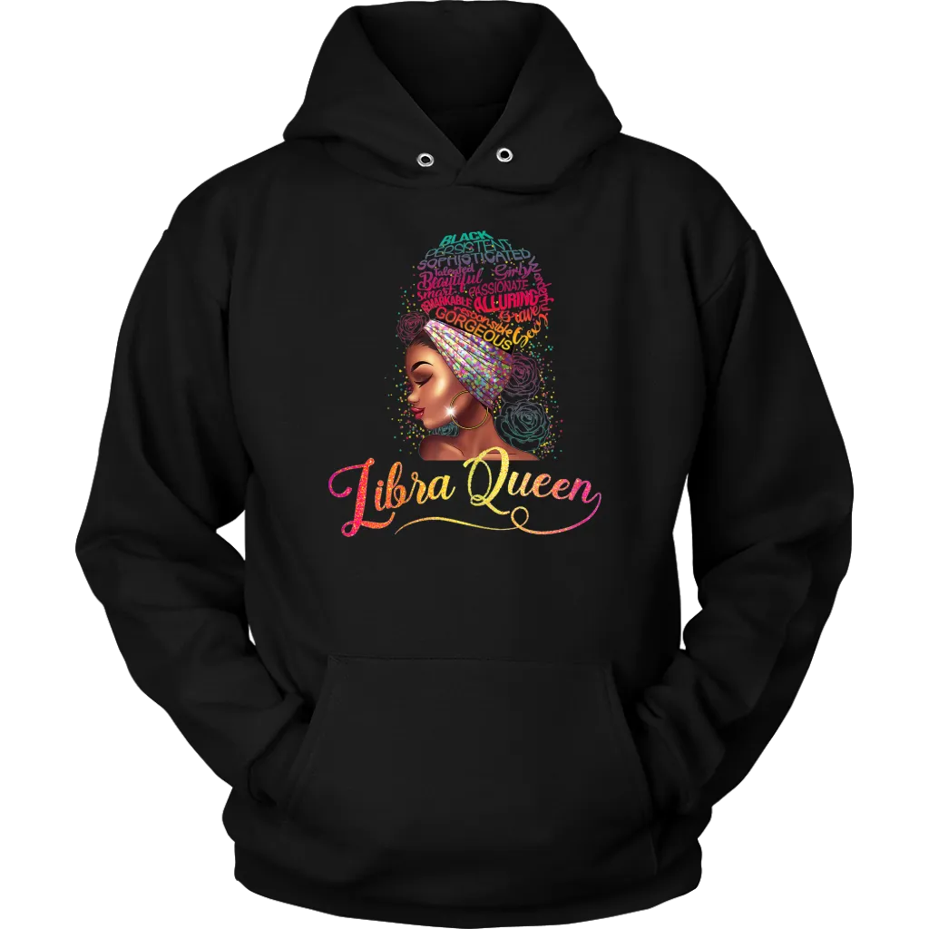 Libra Queen | Birthday Hoodie | Gifts for Her | October Birthday | Zodiac