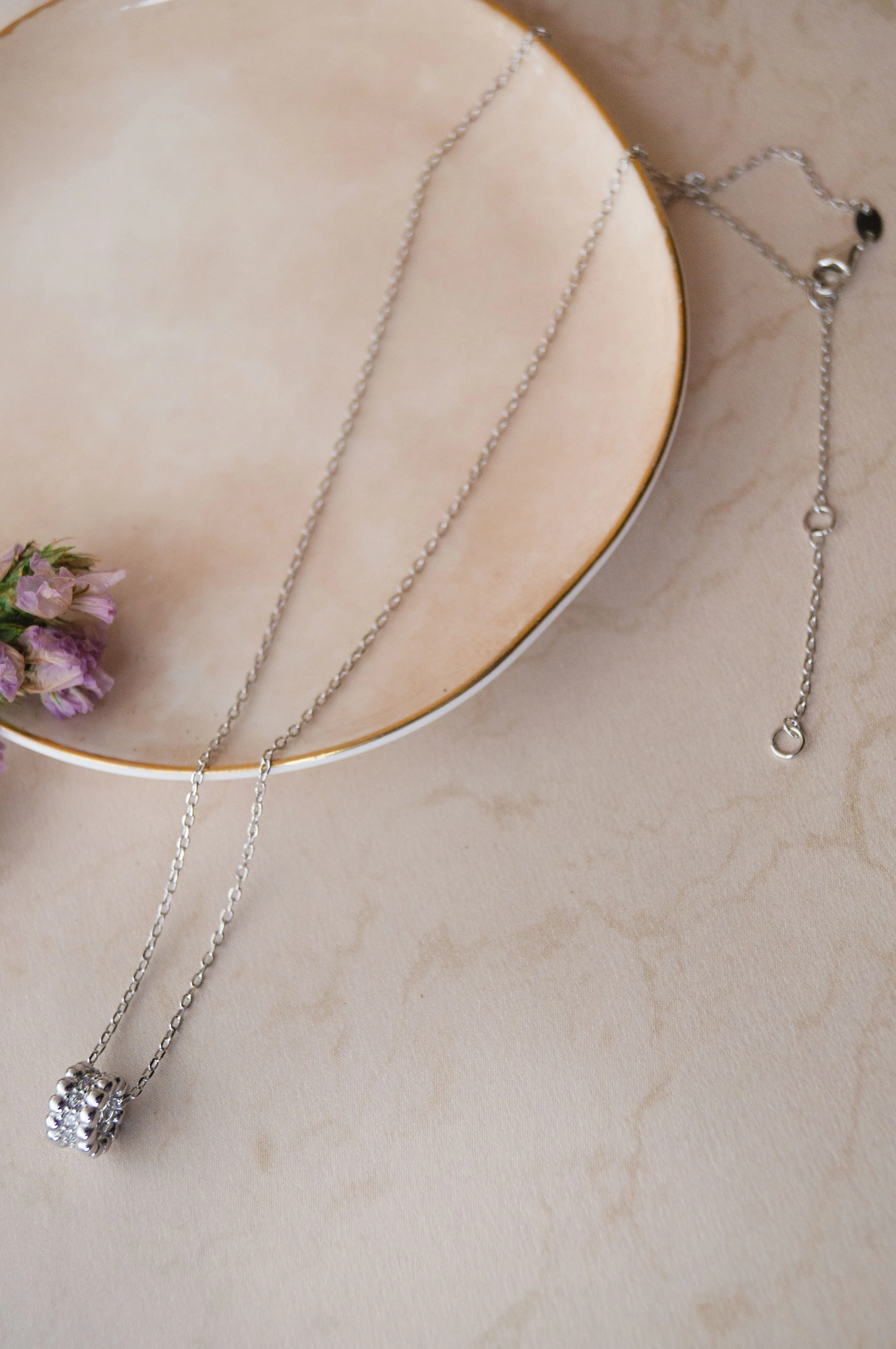 Loop Around Sterling Silver Chain Necklace
