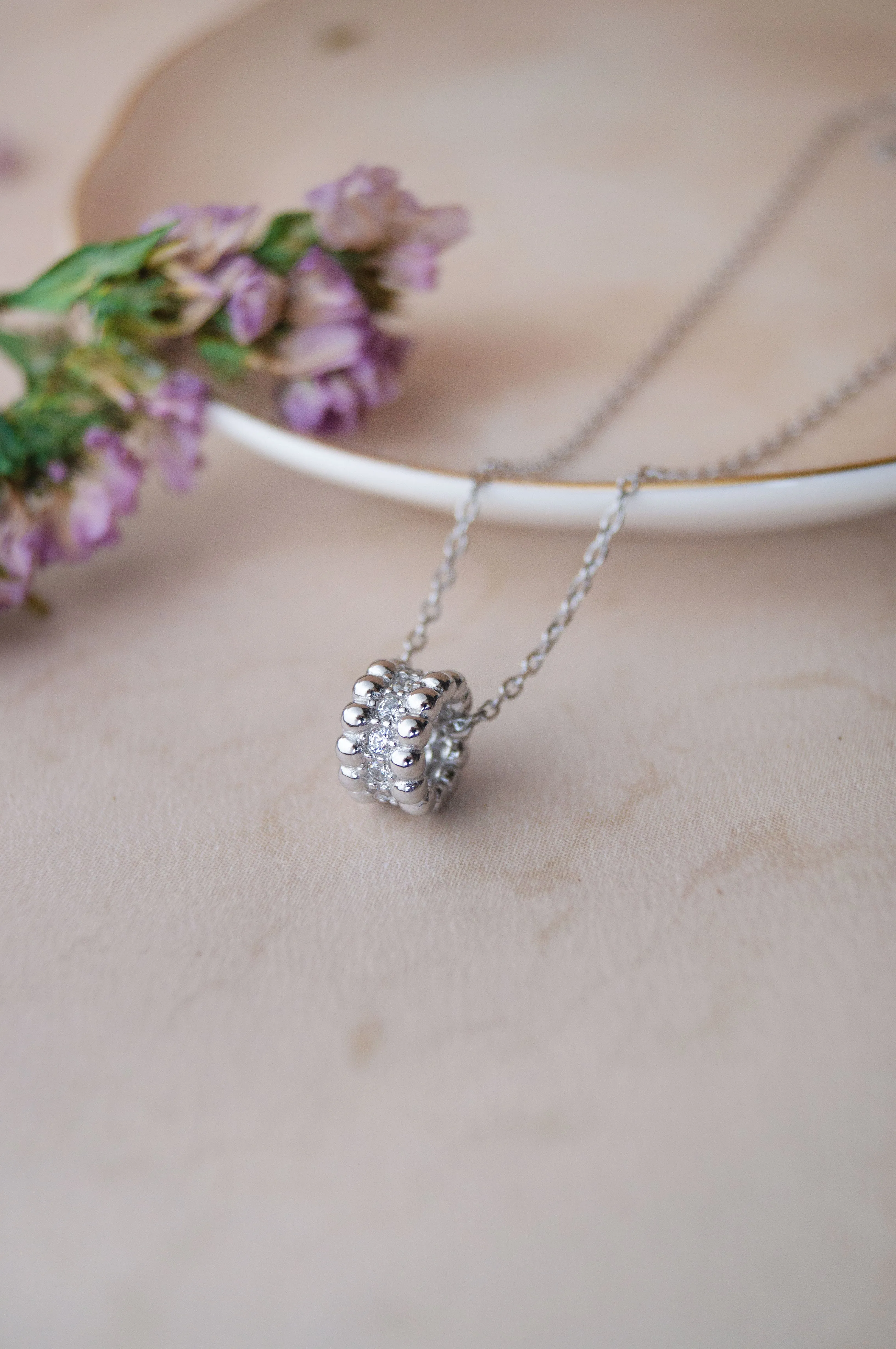 Loop Around Sterling Silver Chain Necklace