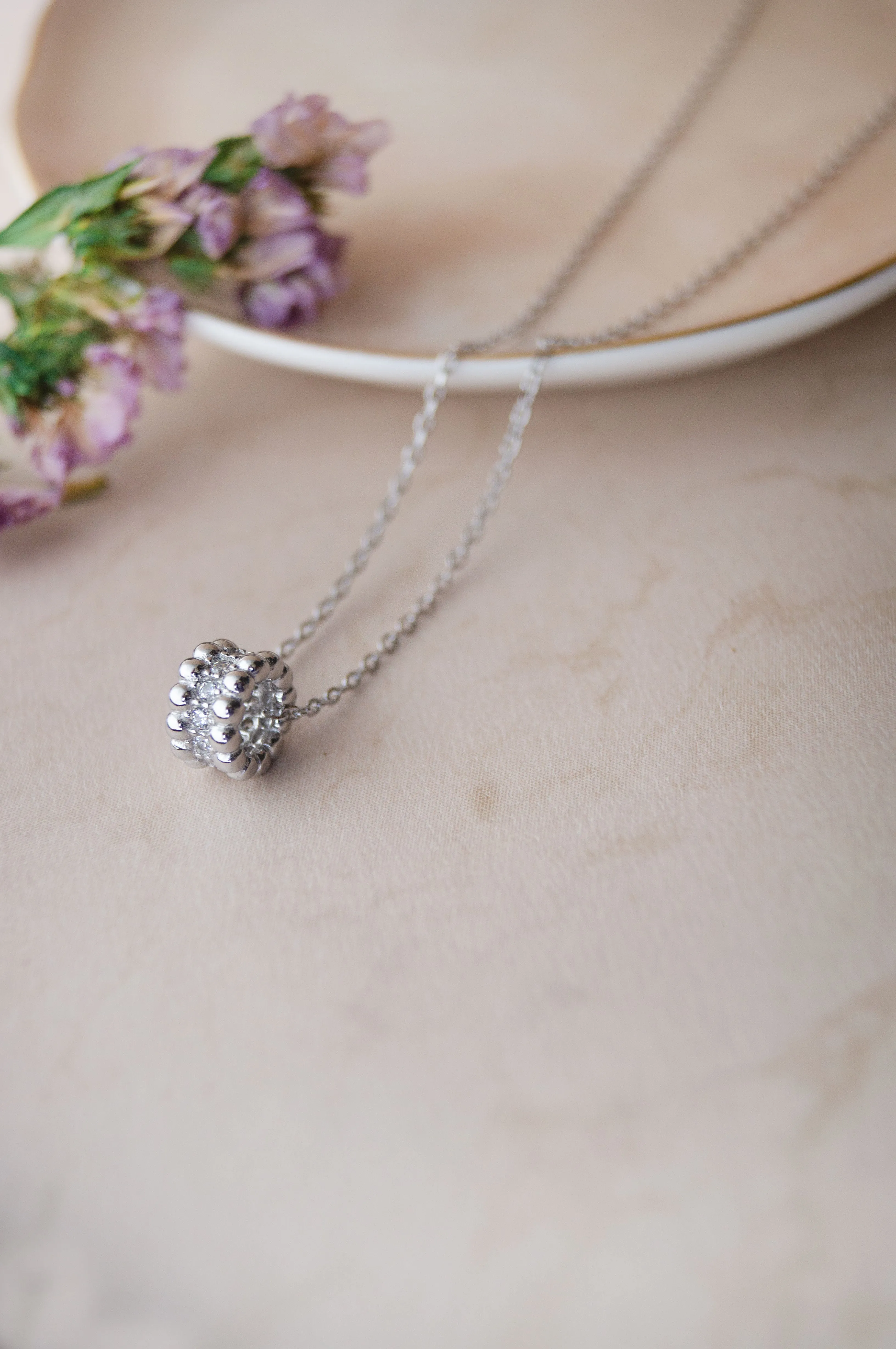 Loop Around Sterling Silver Chain Necklace
